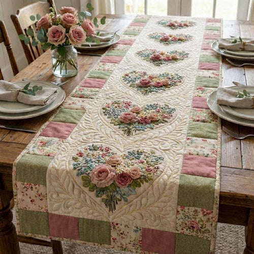 Love Bloom Quilted Table Runner GFTOQA1561