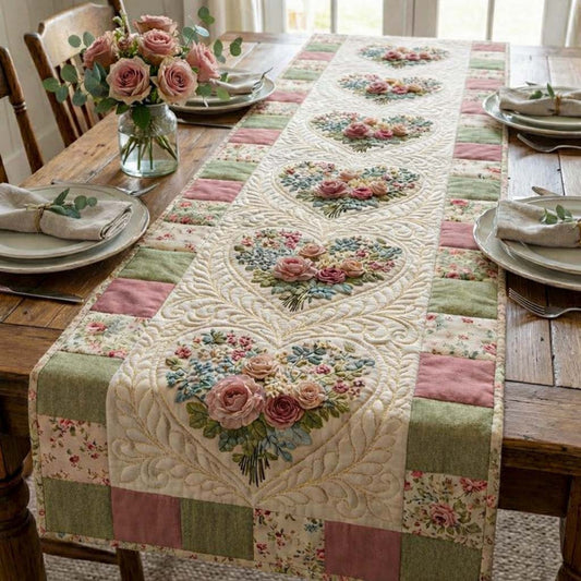 Love Bloom Quilted Table Runner GFTOQA1561