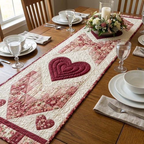Love Bloom Quilted Table Runner GFTOQA1573