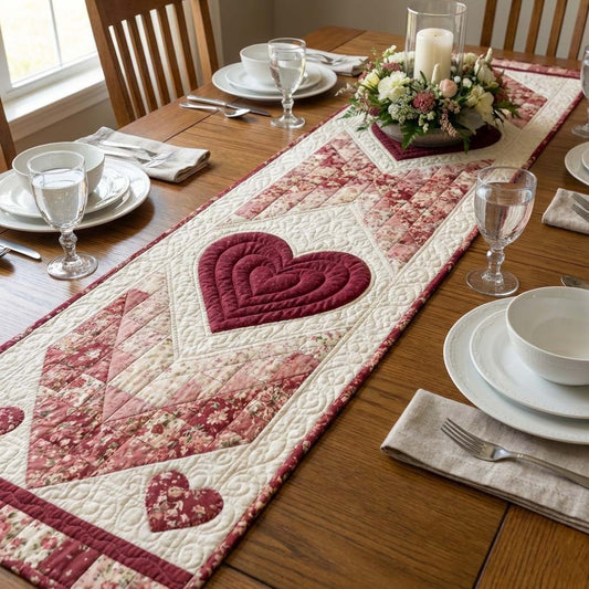 Love Bloom Quilted Table Runner GFTOQA1573