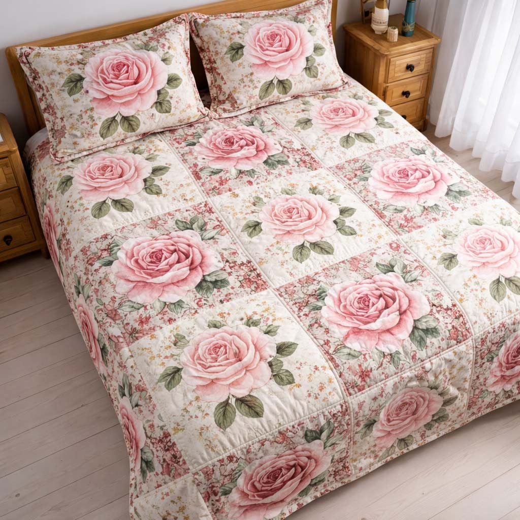 Rose Serenity Duvet Cover Set GFTOQA1577