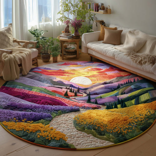 Dreamy Pathway Quilted Round Mat GFTOQA159