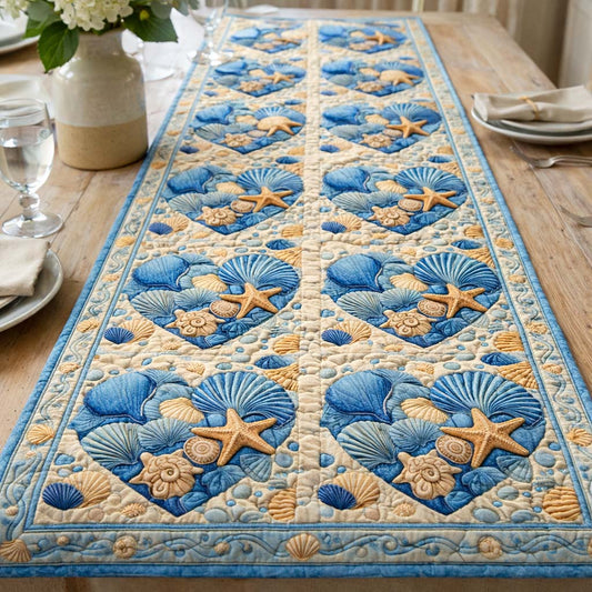 Ocean Serenity Quilted Table Runner GFTOQA1636