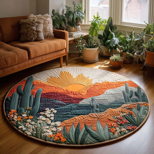 Desert Sunset Quilted Round Mat GFTOQA163