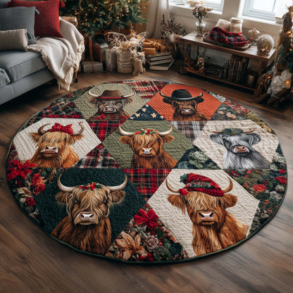 Western Party Quilted Round Mat GFTOQA171