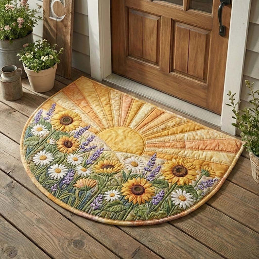 Welcoming Sun Quilted Welcome Mat GFTOQA1730