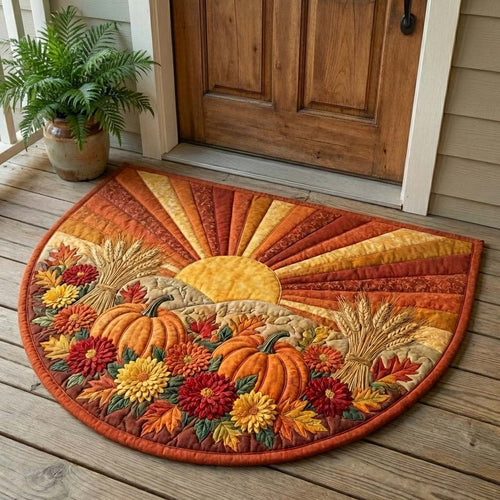 Welcoming Sun Quilted Welcome Mat GFTOQA1732