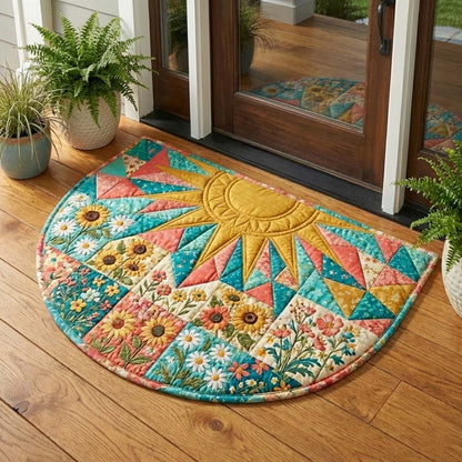 Welcoming Sun Quilted Welcome Mat GFTOQA1734