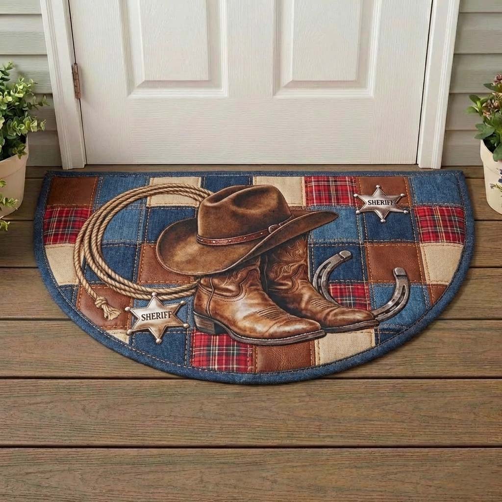 Western Spirit Quilted Welcome Mat GFTOQA1753