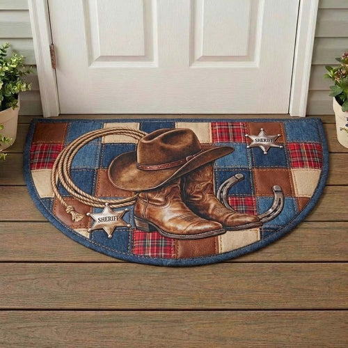 Western Spirit Quilted Welcome Mat GFTOQA1753