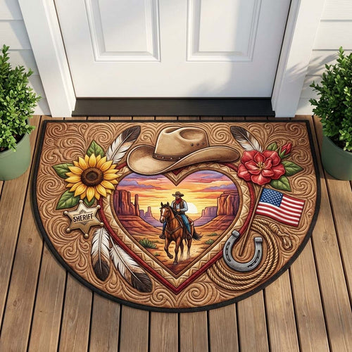 Western Spirit Quilted Welcome Mat GFTOQA1754
