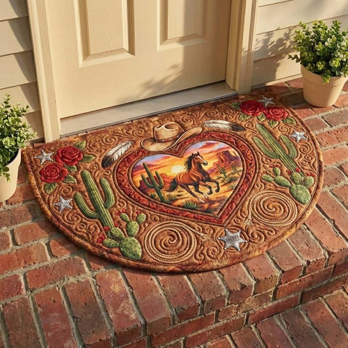 Western Spirit Quilted Welcome Mat GFTOQA1755