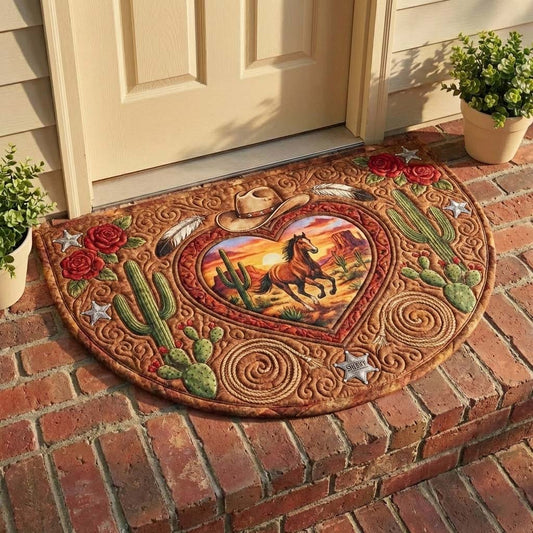 Western Spirit Quilted Welcome Mat GFTOQA1755