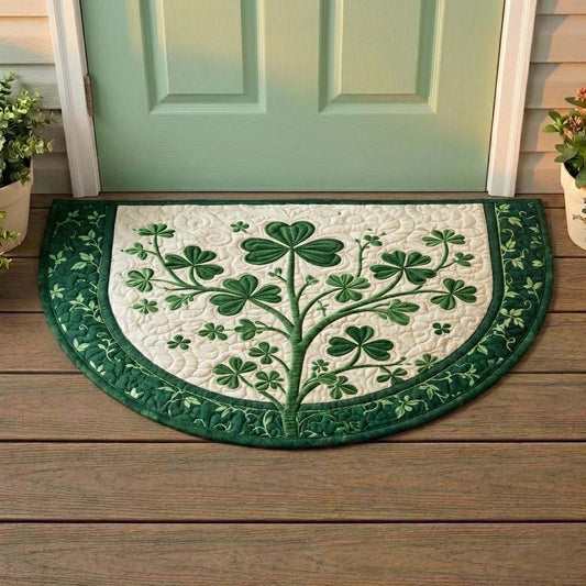 Festive Shamrock Quilted Welcome Mat GFTOQA1759