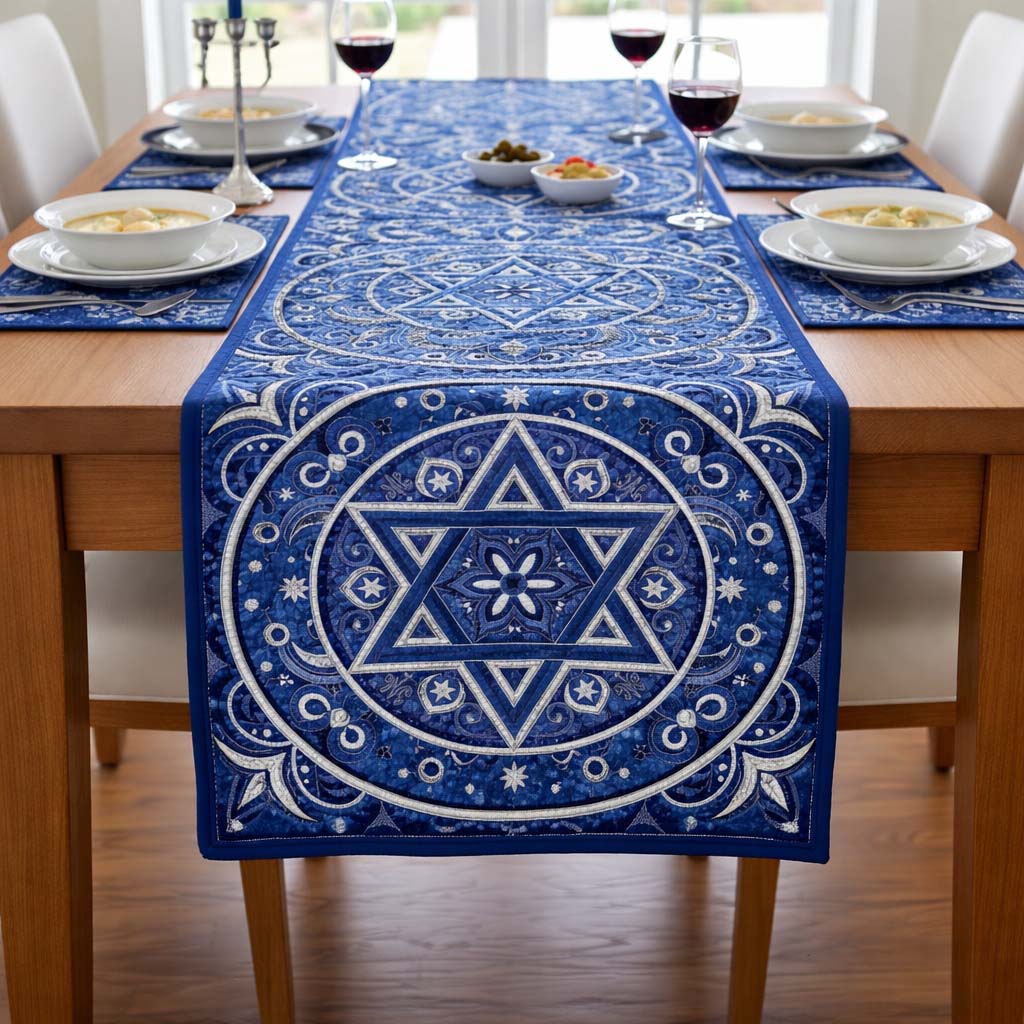 Hanukkah Quilted Table Runner GFTOQA1815
