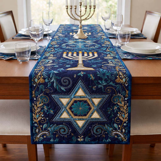 Hanukkah Quilted Table Runner GFTOQA1816
