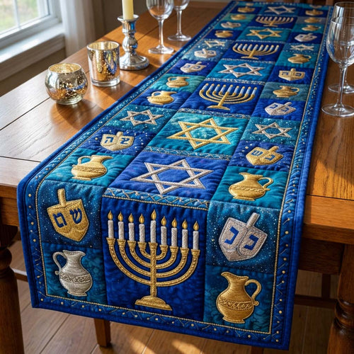 Hanukkah Quilted Table Runner GFTOQA1817