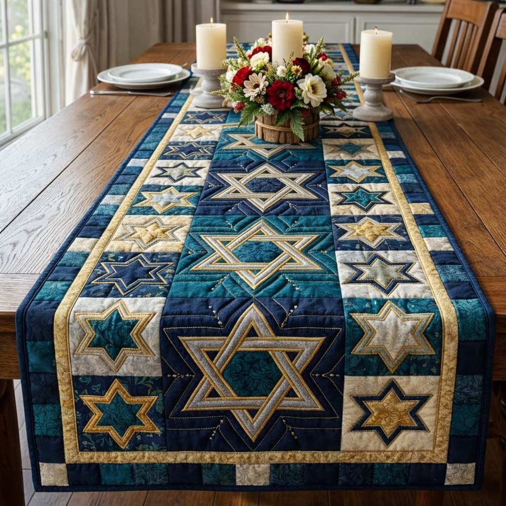 Hanukkah Quilted Table Runner GFTOQA1818