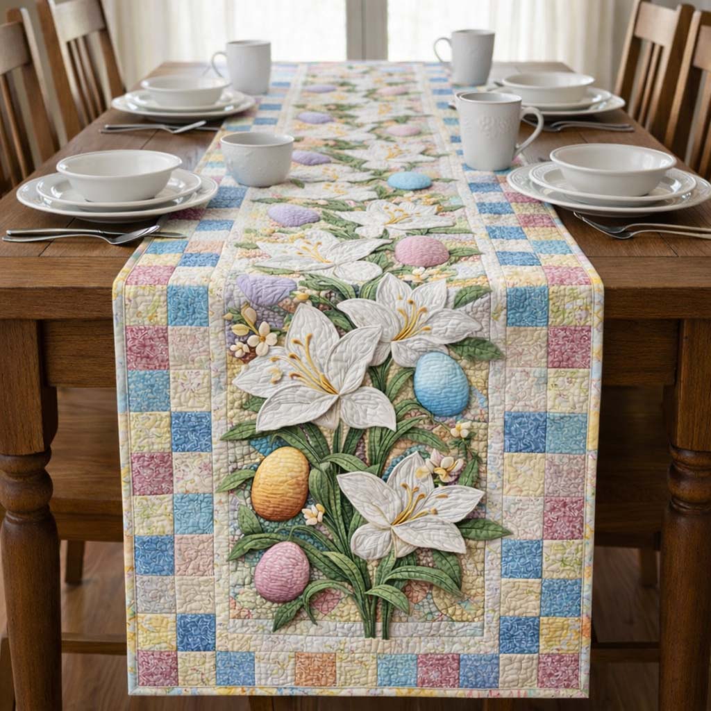 Happy Easter Quilted Table Runner GFTOQA1824