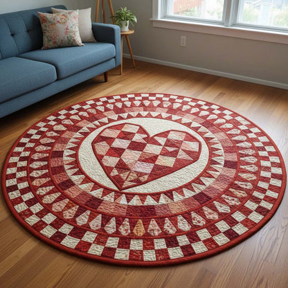 Love Treasure Quilted Round Mat GFTOQA1848