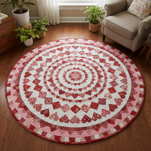 Enchanted Valentine Quilted Round Mat GFTOQA1850