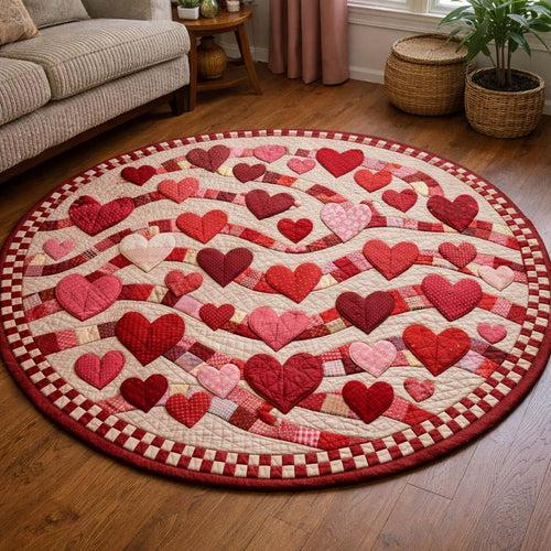 Enchanted Valentine Quilted Round Mat GFTOQA1851