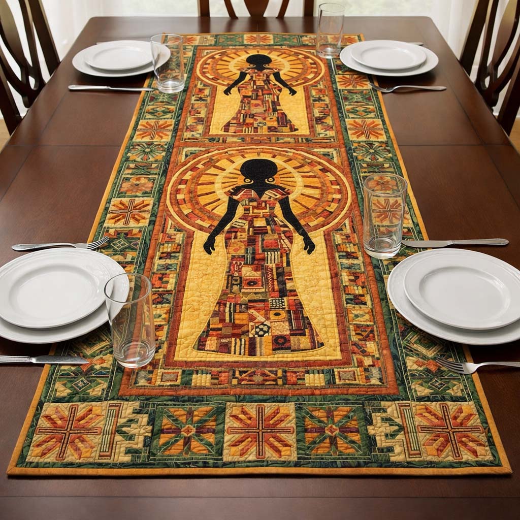 Solar Empress Quilted Table Runner GFTOQA1868