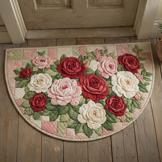 Welcoming Floral Quilted Welcome Mat GFTOQA1923