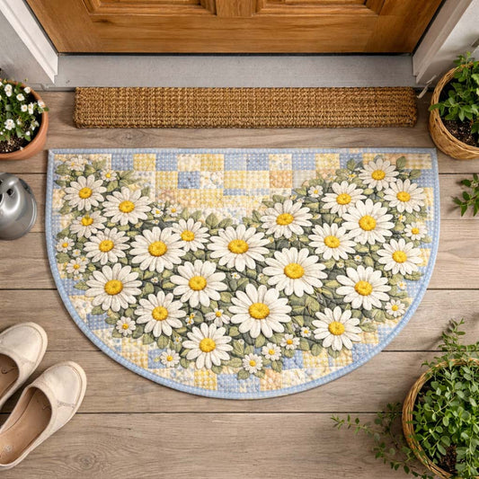 Welcoming Floral Quilted Welcome Mat GFTOQA1926