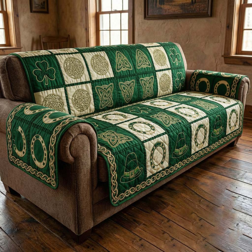 Lucky Charm Quilted Sofa Cover GFTOQA1950