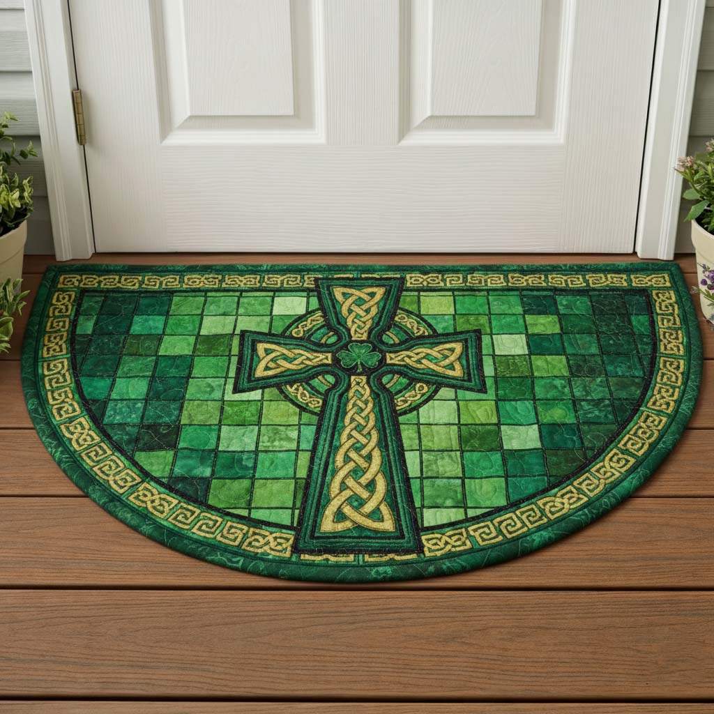 Emerald Charm Quilted Welcome Mat GFTOQA1968
