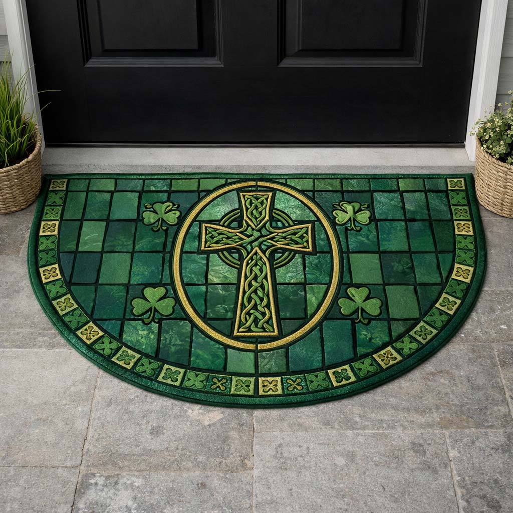 Emerald Fortune Quilted Welcome Mat GFTOQA1978