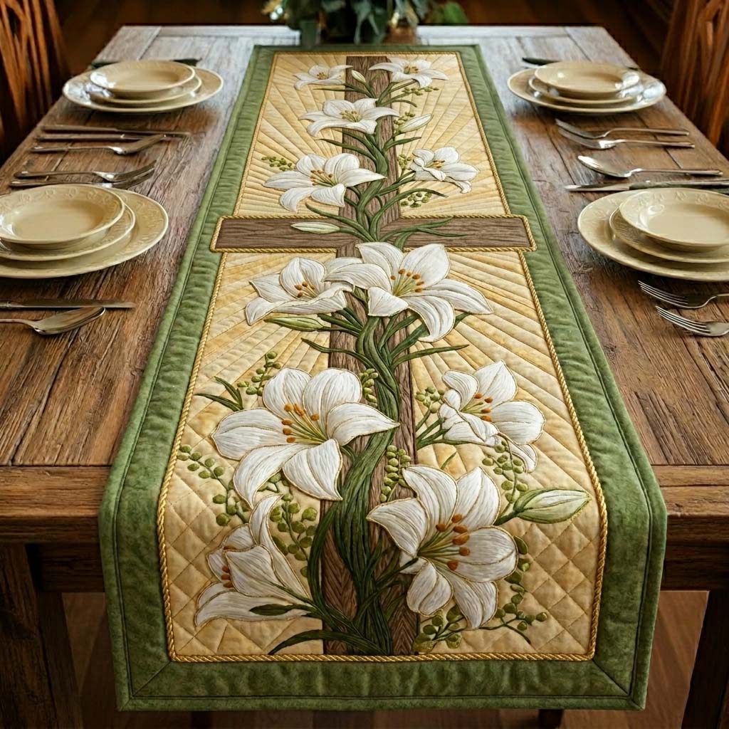 Happy Easter Quilted Table Runner GFTOQA1997