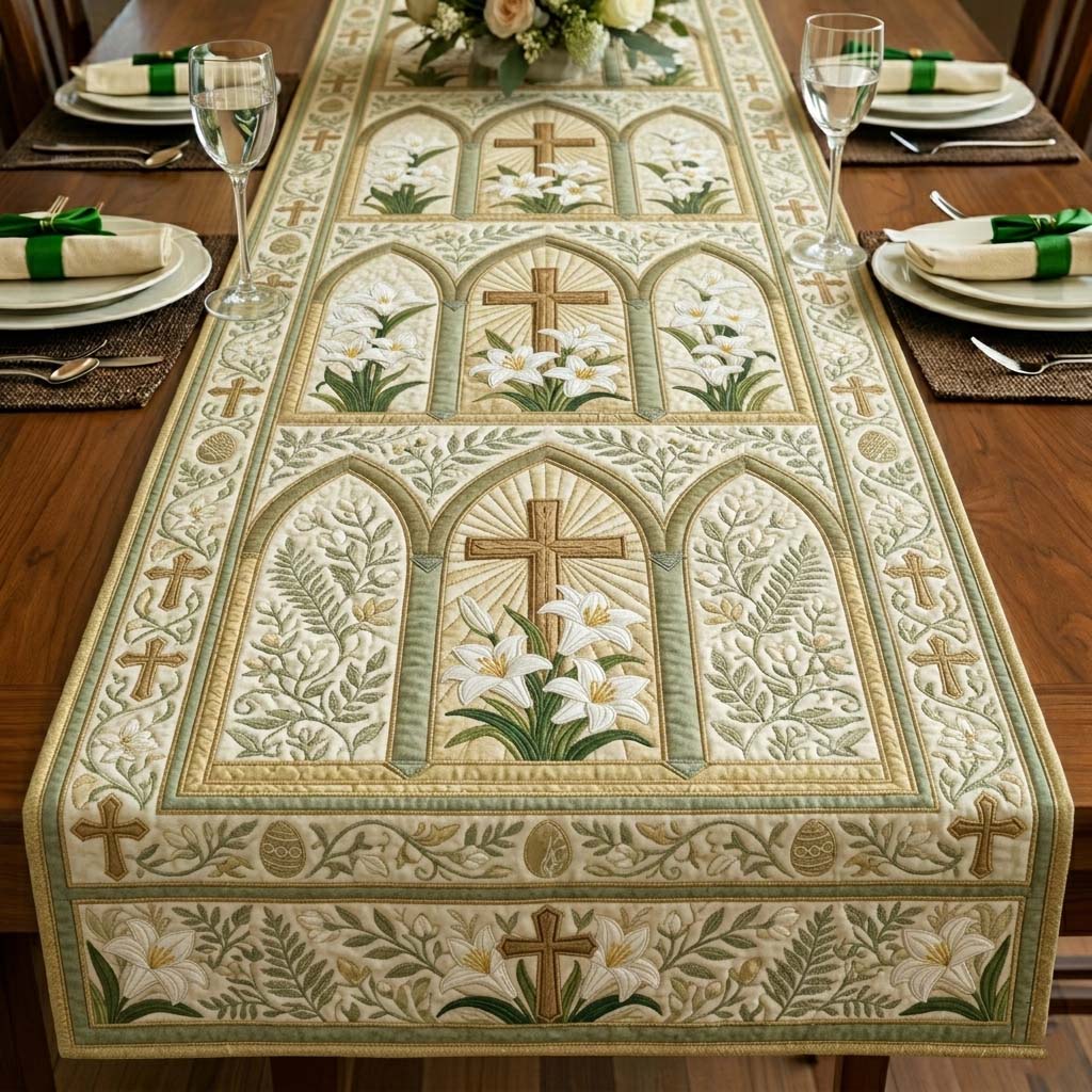 Happy Easter Quilted Table Runner GFTOQA1998