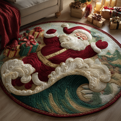 Santa Wave Quilted Round Mat GFTOQA19