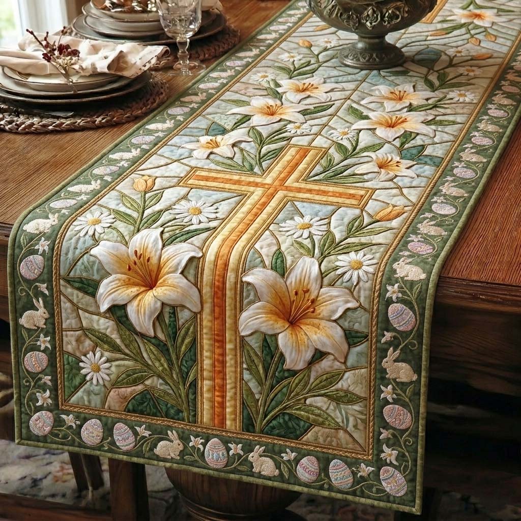 Happy Easter Quilted Table Runner GFTOQA2000