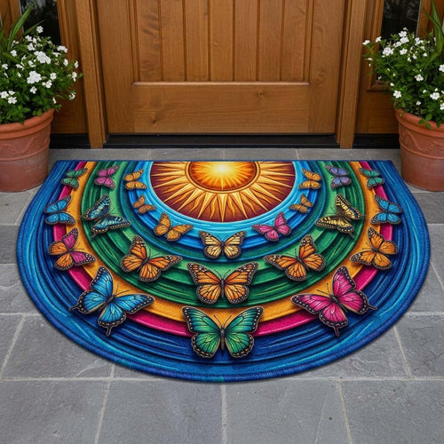 Welcoming Butterfly Quilted Welcome Mat GFTOQA2010