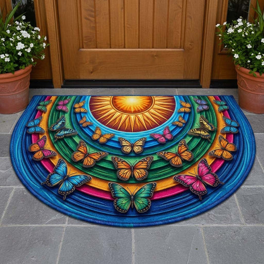 Welcoming Butterfly Quilted Welcome Mat GFTOQA2010