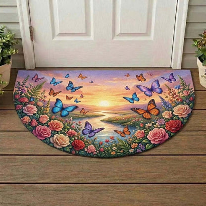 Welcoming Butterfly Quilted Welcome Mat GFTOQA2011
