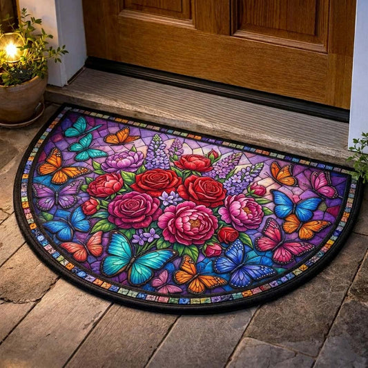 Welcoming Butterfly Quilted Welcome Mat GFTOQA2012
