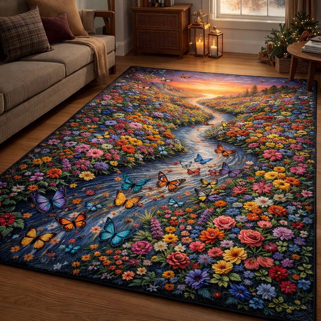 Butterfly Serenity Area Rug GFTOQA2066