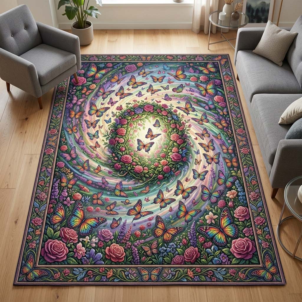 Butterfly Serenity Area Rug GFTOQA2071