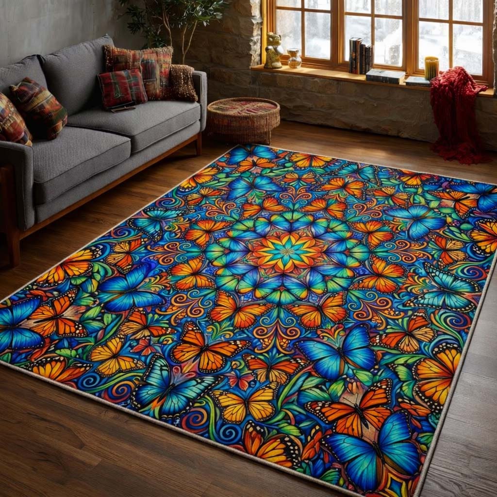 Butterfly Serenity Area Rug GFTOQA2073