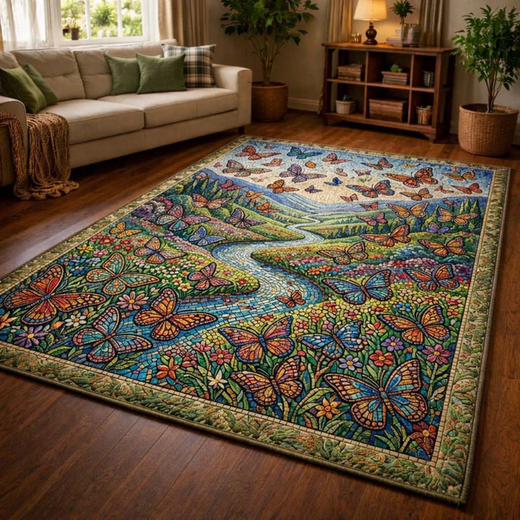 Butterfly Serenity Area Rug GFTOQA2074