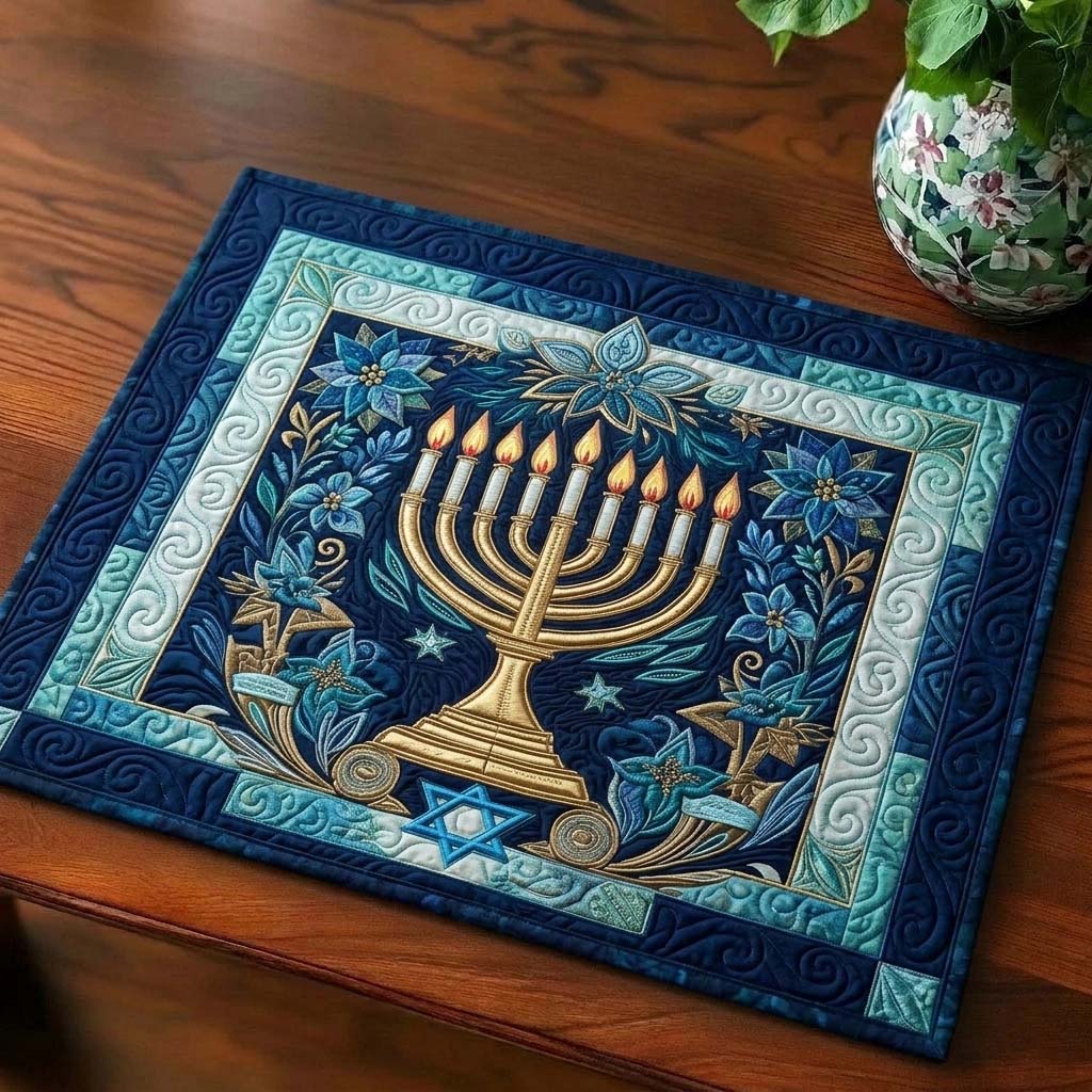 Hanukkah Quilted Placemat GFTOQA2083
