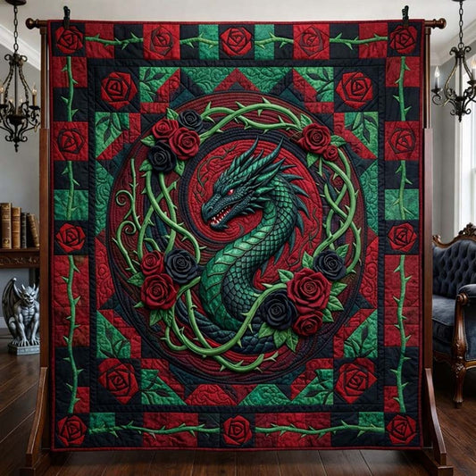 Thorn Dragon Quilted Blanket GFTOQA2091