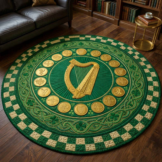 Lucky Anthem Quilted Round Mat GFTOQA2095
