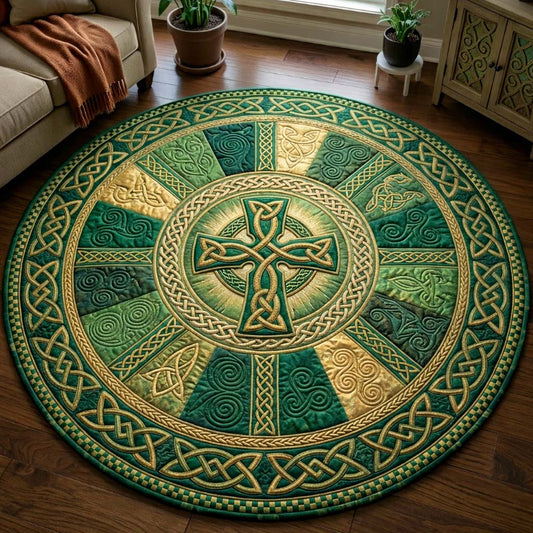 Celtic Halo Quilted Round Mat GFTOQA2098