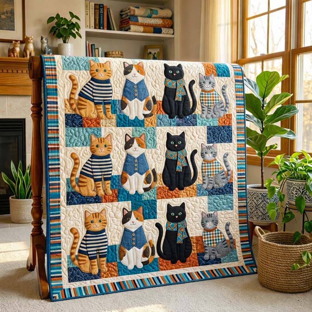 Pawsitive Vibes Quilted Blanket GFTOQA2123