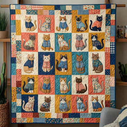 Feline Serenity Quilted Blanket GFTOQA2126